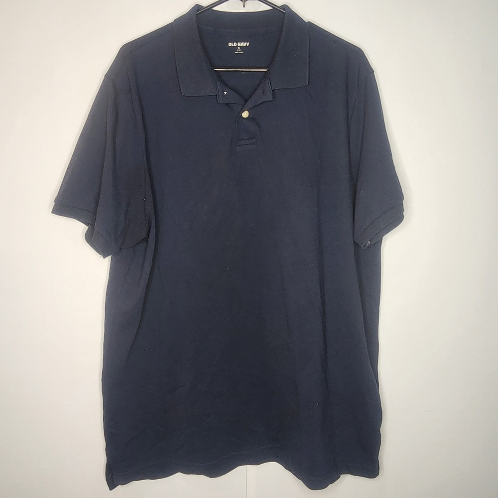 Old Navy Dark Blue Short Sleeve Casual Polo for Men, XL